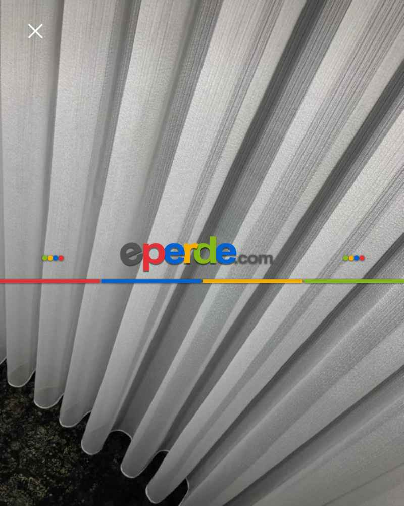 Yatak Odası - Brillant Düz İpek Pırlanta Lüx Tül Perde