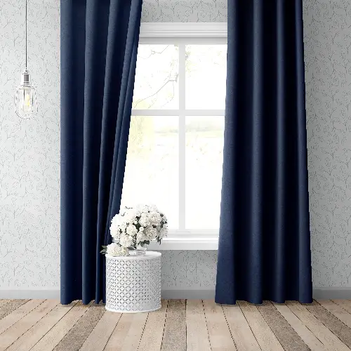 Blackout Karartma Tek Kanat Fon Perde Mavi