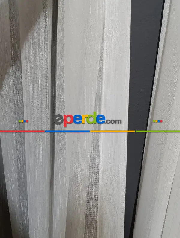 Poli Lüx Bambu Vakko Şantuk Gramajlı Eteği Kurşunlu Ekru Tül