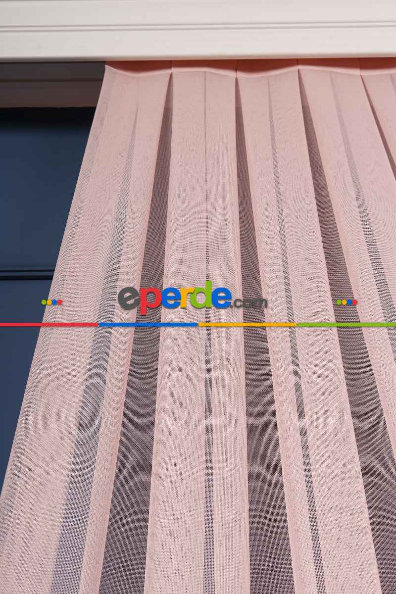 Ofelya Pudra - Düz Tül Perde