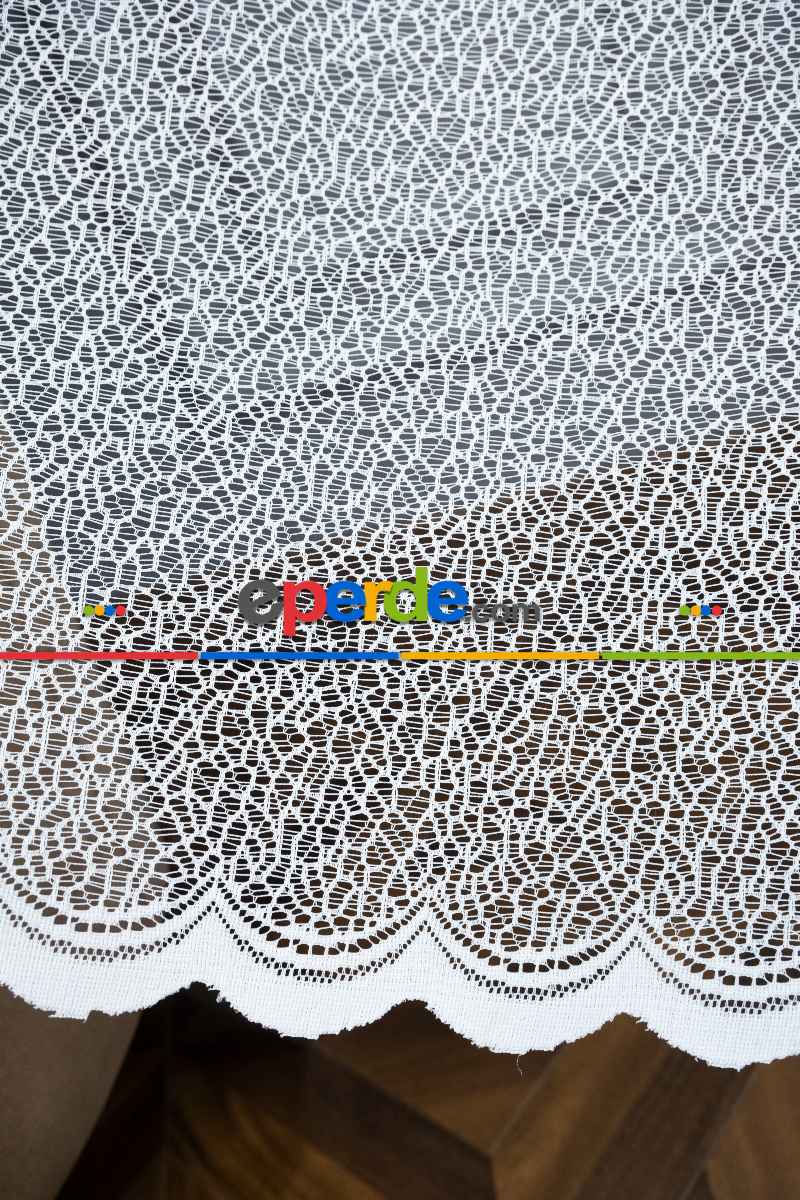 Salon Empoli Örme Kruvaze Tül Perde- Ekru