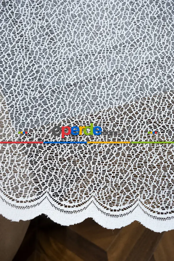 Mutfak - Empoli Örme Kruvaze Tül Perde- Ekru