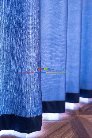 Hazır Ölçülü Dökümlü Kumaştan Gün Batımı Şehir Manzaralı Pilesiz Baskılı Fon Perde 1. Kalite