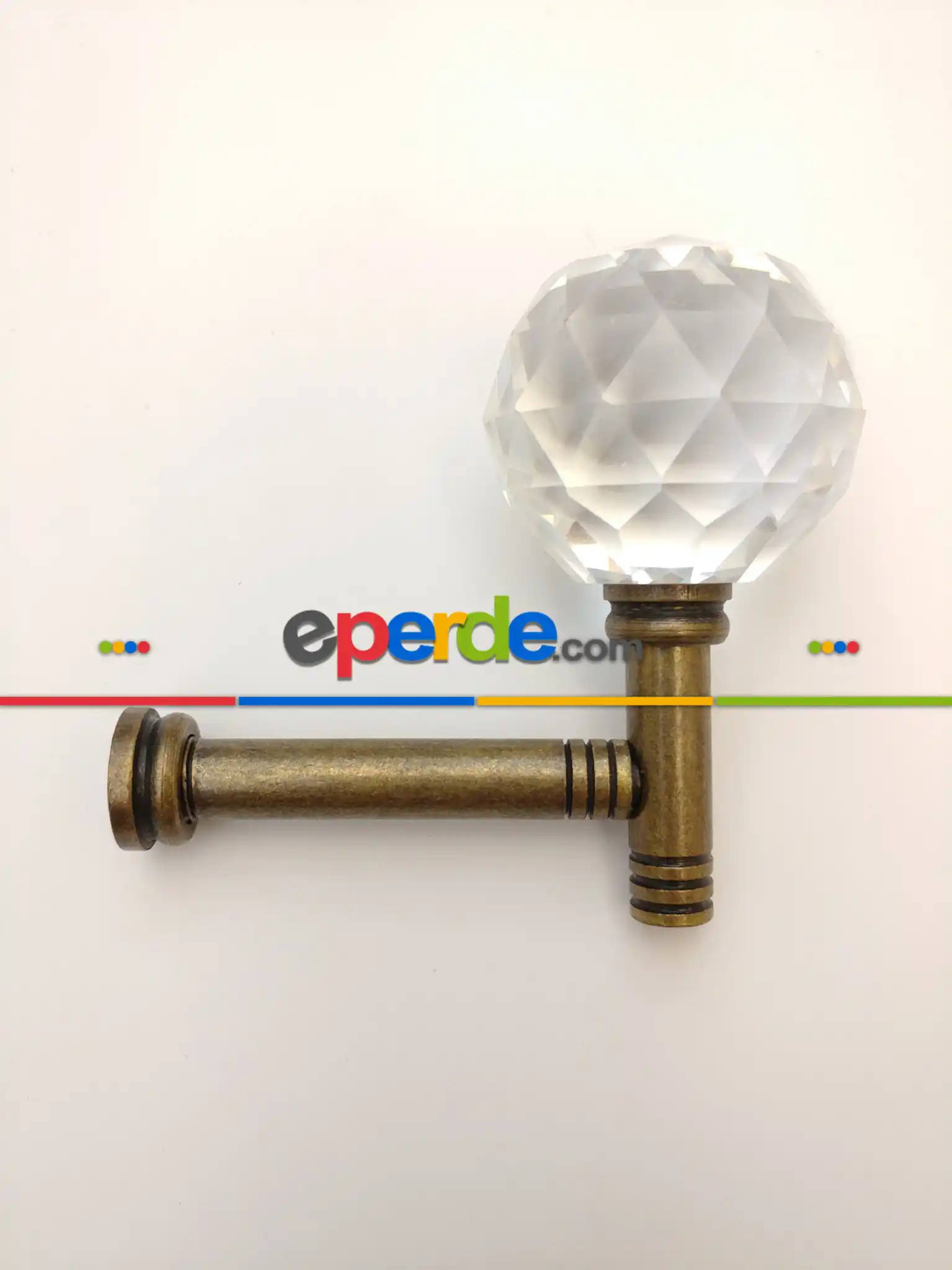 Perde Fon Demiri Pipo Antik- Açık Vizon