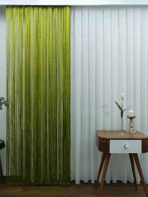 Yeşil İp Perde - Fıstık Yeşili- Yeşil