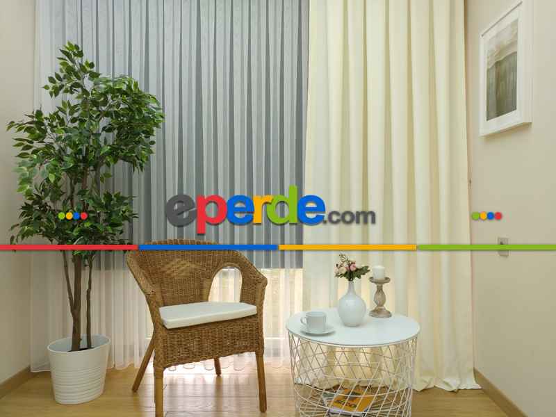 Soft Fon Perde- Krem