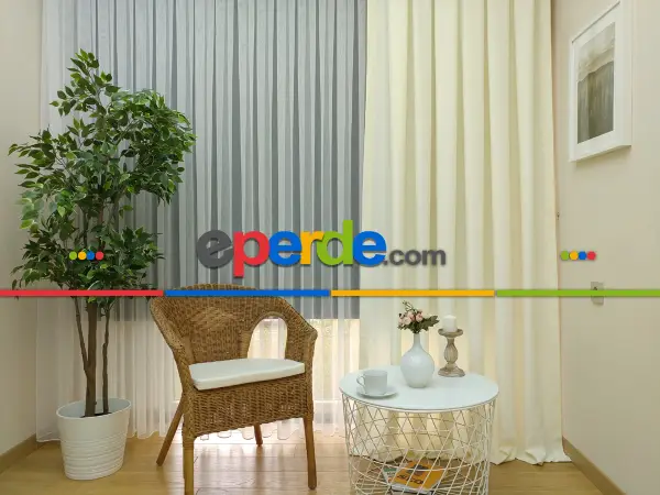 Soft Fon Perde- Krem