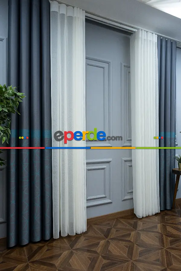 Lens Akıllı Dikey Tül Perde Koza-35- Çok Renkli 2