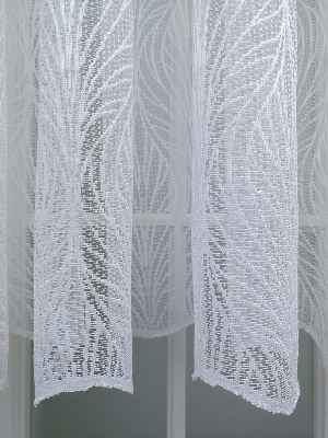 Örme Desenli Tül Perde 100% Orjinal Ürün- Ekru
