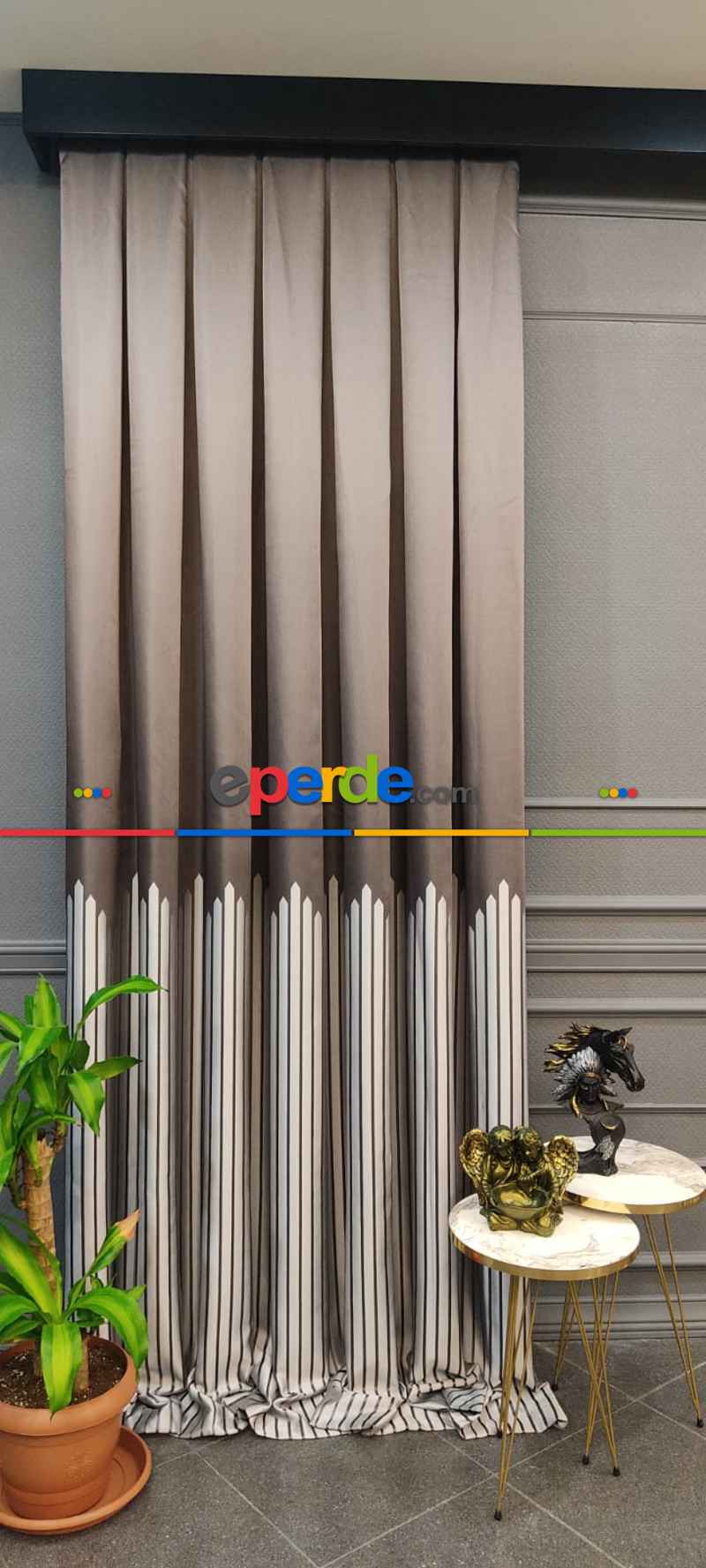 Yatak Odası - 2025 Elit Modern Dokuma Fon Perde - 100 Cm 1 Kanat 50cm X 1cm 