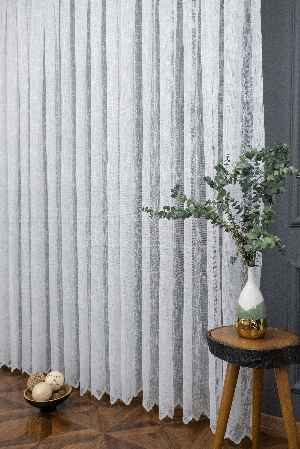 Taç Pırlanta Örme Tül Ekru