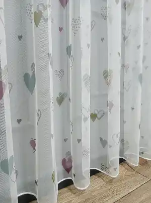 Çocuk Odası Renklli Kapli Rengarenk Kız Çocuk Odası Tül Perd