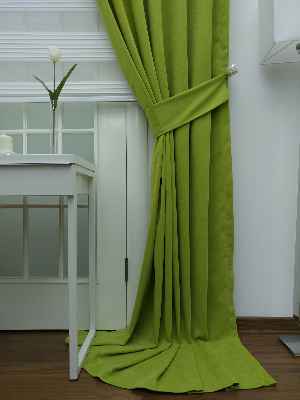 Fıstık Yeşil - Düz Fon Perde- Fıstık Yeşili