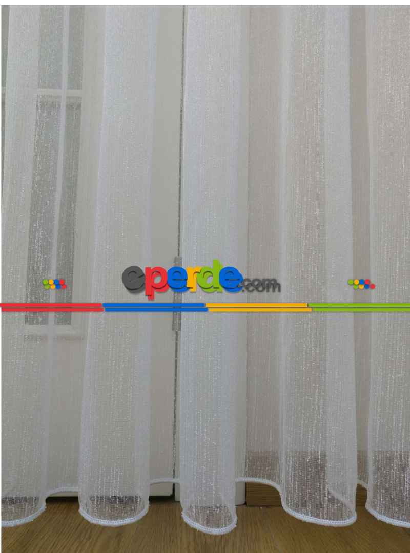 Salon Tül Çise Şantuk Ekru Tül - Kurşunlu Tül