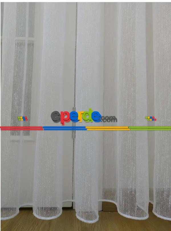 Salon Tül Çise Şantuk Ekru Tül - Kurşunlu Tül