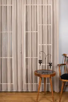 Genç Odası Vizon Grek Tül Perde Petek Zemin