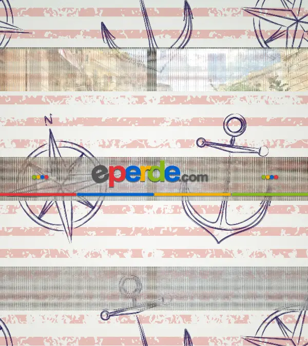 Çapa Baskılı Zebra Perde- Beyaz-mor-pembe Açık