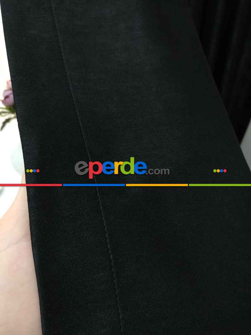Soft Siyah Fon Perde Geniş En (285)- Siyah