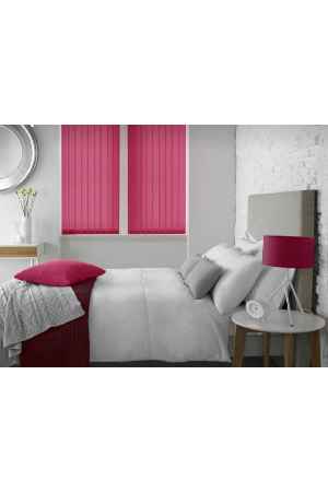 Pembe Dikey Kumaş Perde