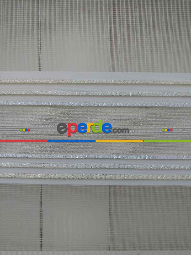 Elit Simli Pileli Krem Zebra Perde 43-1- Krem-altın Simli-gri Simli- Çok Renkli 3