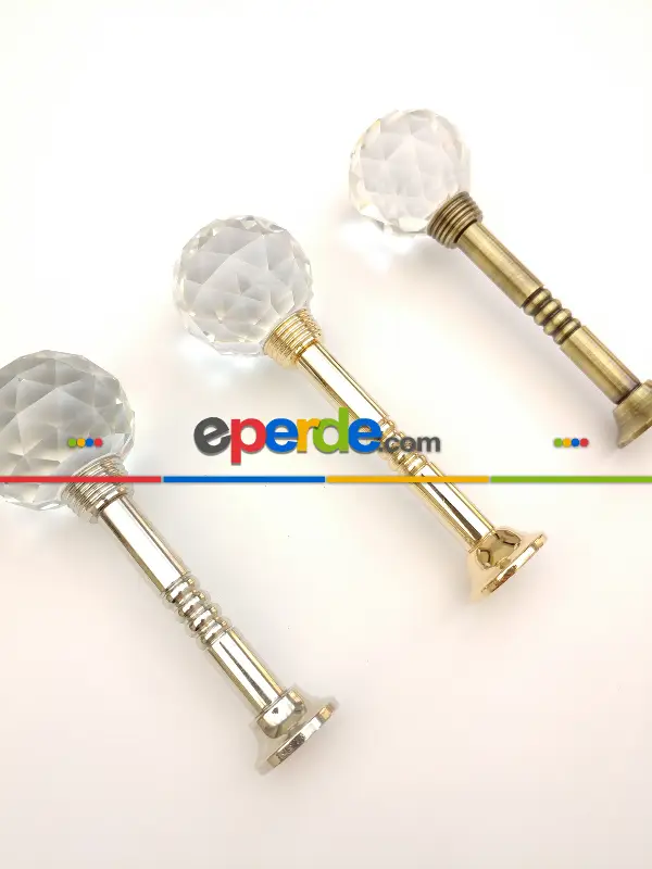 Perde Fon Demiri Prinç Paslanmaz Sarı Malzeme- Kahve