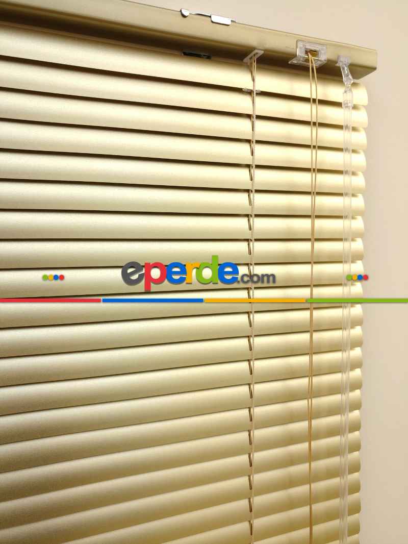 Mutfak Gold Altın - Alüminyum Jaluzi Perde - 25mm Kalınlığında- Altın