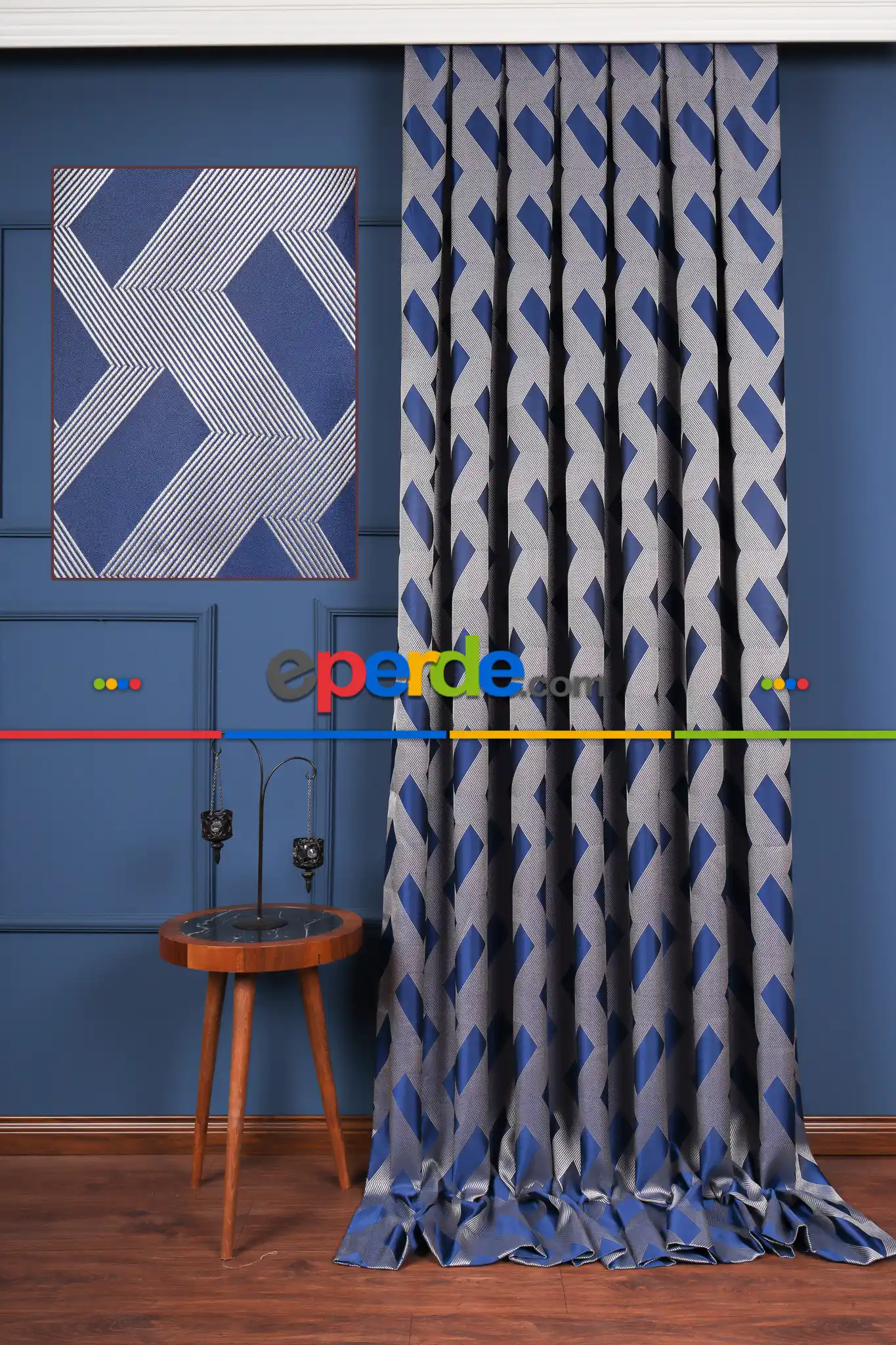 Yatak Odası - Savey Jakar Dokuma Fon Perde