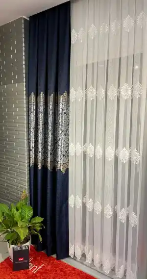 Brillant Serpme Desen Tül Perde Şok Fiyat Ağır Gramajlı Desenli Tül Perde