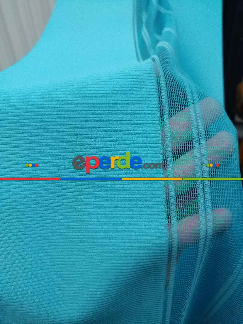 Lens Akıllı Dikey Tül Perde 113- Lacivert-beyaz-turkuaz