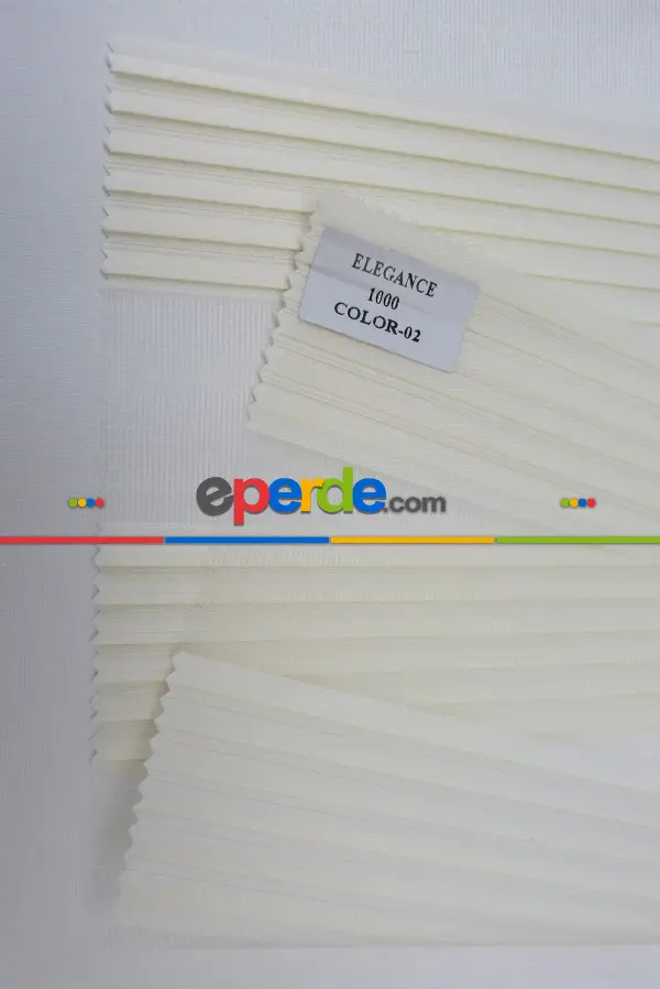 Yatak Odası - Dar Plise Zebra Zebra- Krem