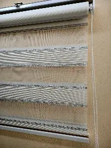 Oturma Odası - Zebra Mikro Pilise Gri Simli- Beyaz-gümüş Simli