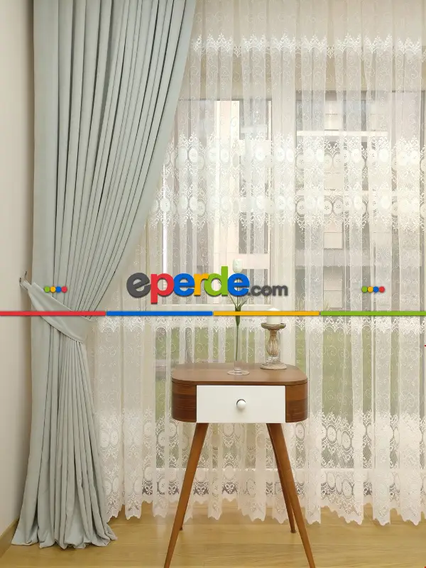 Bebek Odası - Taş Rengi - Toz Gri - Açık Gri - Düz Fon Perde 825