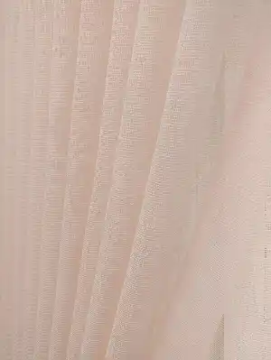 Metre İle Satış - Dolgulu Keten Yüksek Gramajlı Düz Tül Perde Kumaşı - Dikişsiz- Pembe Pudra Pembe