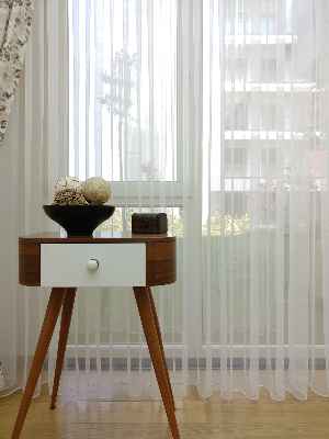 Dönergücü Düz Tül Perde - Ekru - Kurşunlu Tül