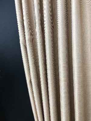 Krem Bej Desenli Jakar Fon Perde