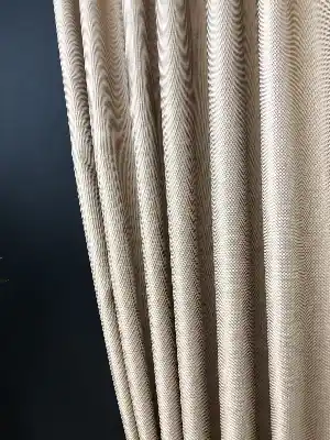 Krem Bej Desenli Jakar Fon Perde