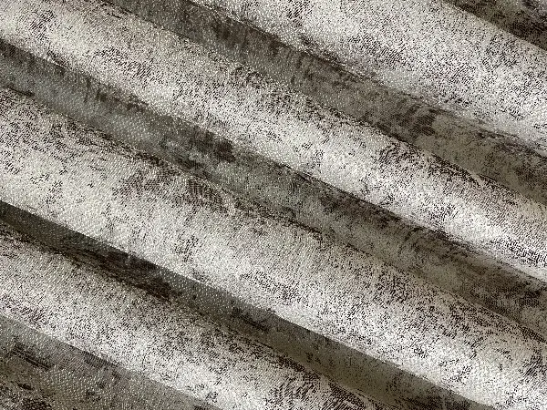 Patine Desenli Bej Açık Kahve Desenli Jakar Fon Perde (285 En)- Kahve Açık