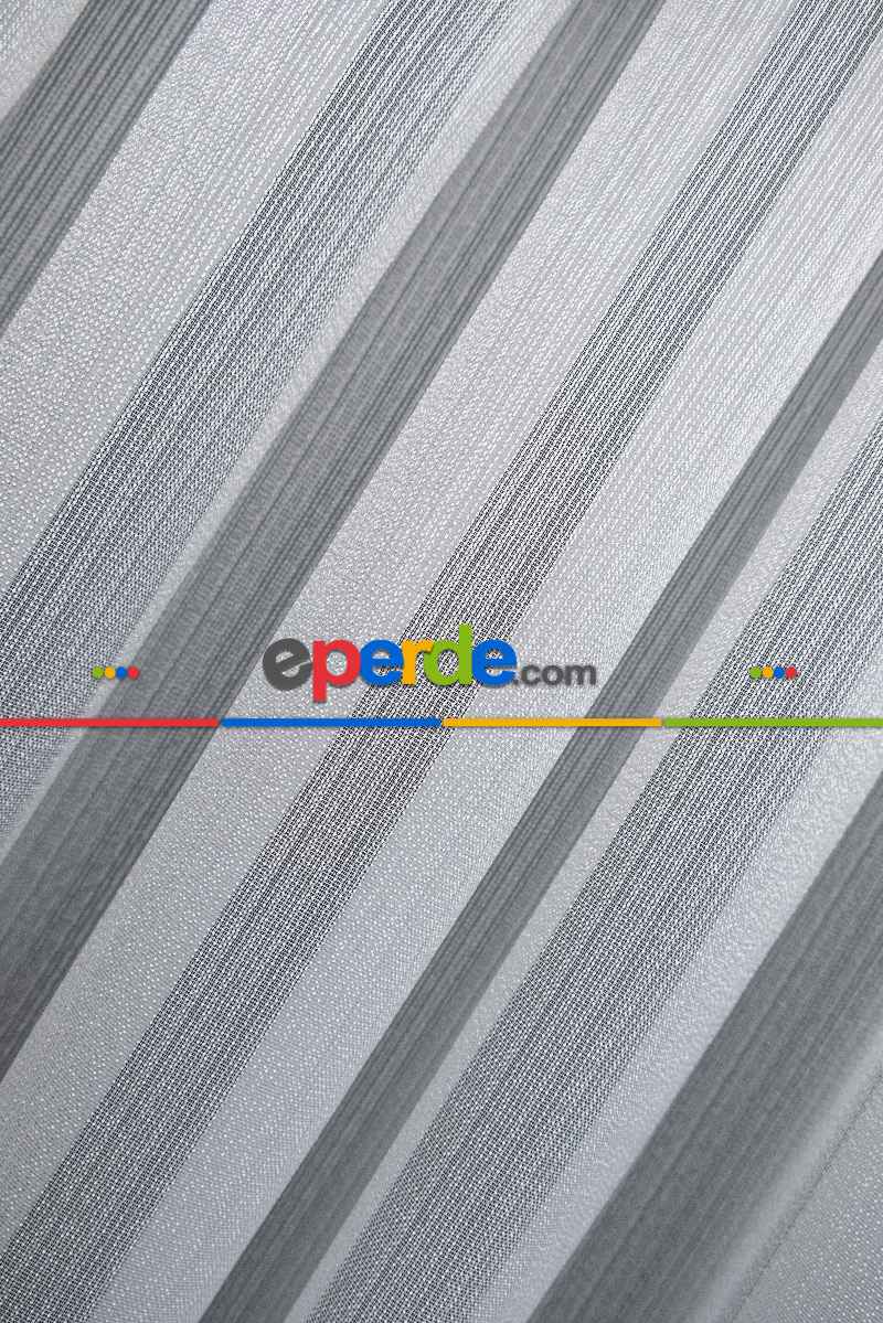 Mutfak Tül - Çizgili Beyaz Tül - Yüksek Kalite