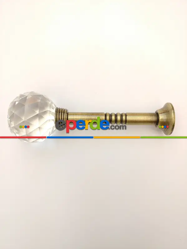 Perde Fon Demiri Prinç Paslanmaz Sarı Malzeme- Kahve