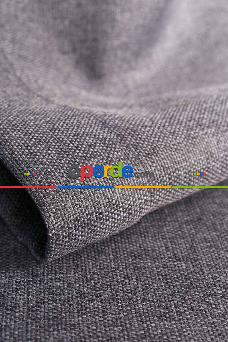 Gri Hasır Blackout Karartma Güneşlik Perde