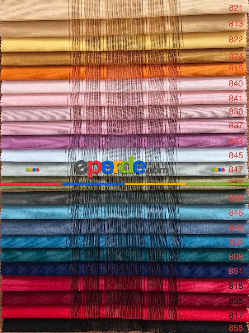 Dikey Tül Perde Fon-tül-güneşlik Hepsi Bir Arada