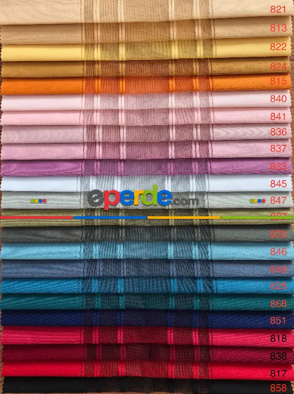 Dikey Tül Perde Fon-tül-güneşlik Hepsi Bir Arada