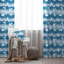 Çocuk Odası Fon Perde Evim 677 Kumaşı Kalındır Duck Bezi Değildir