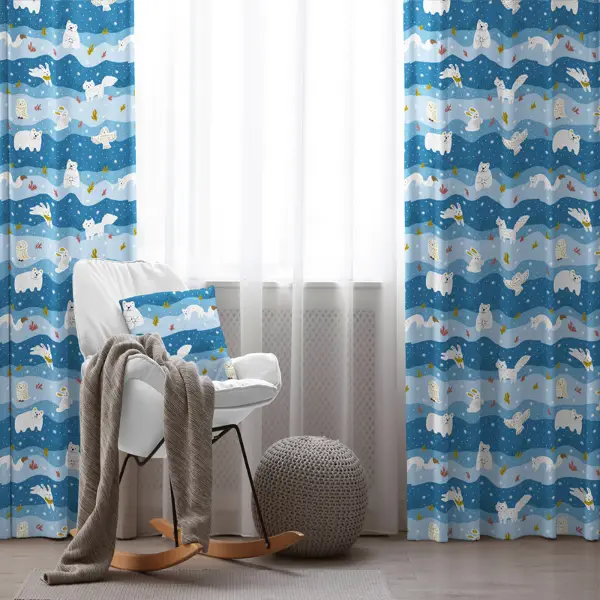 Çocuk Odası Fon Perde Evim 677 Kumaşı Kalındır Duck Bezi Değildir