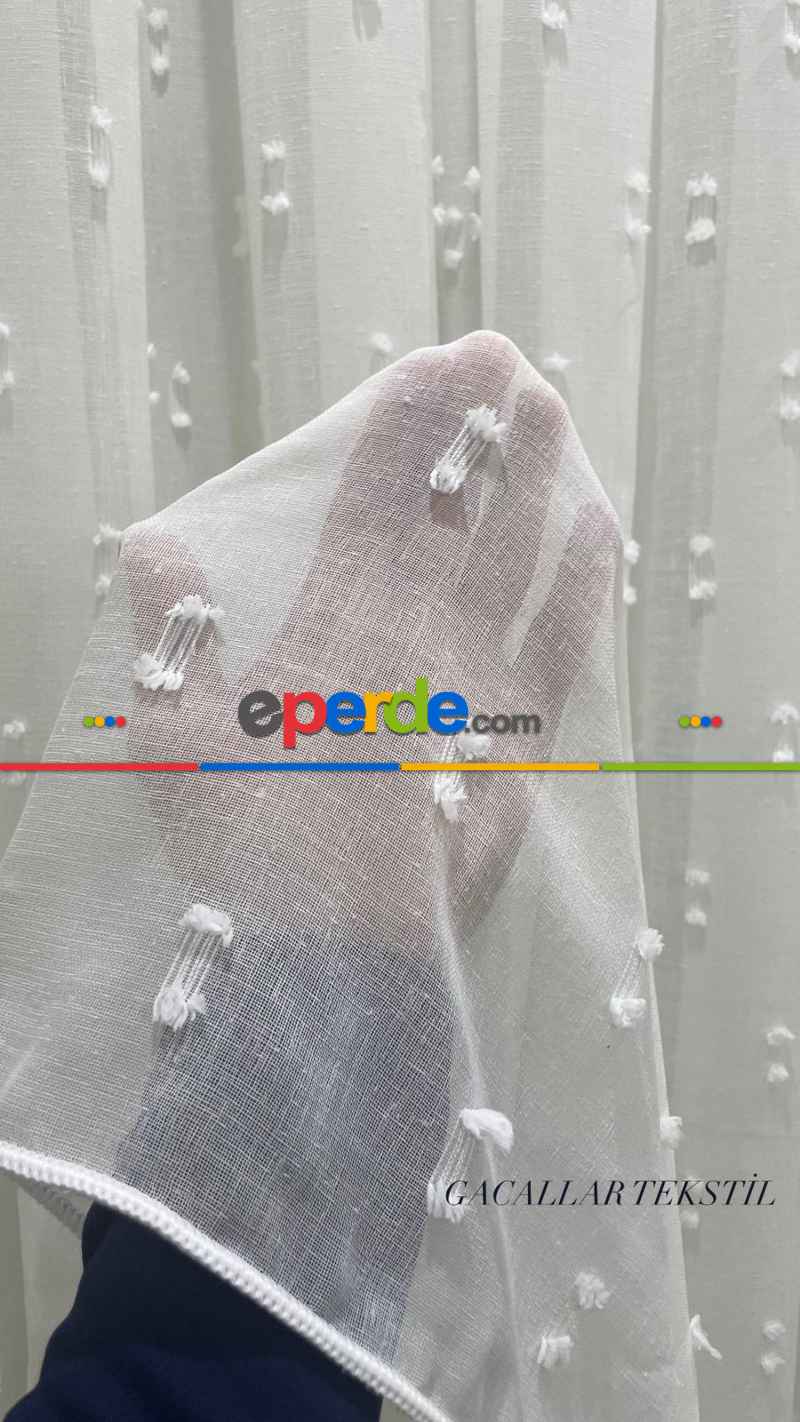 Platinum Şık Ürün Serisinden 1/3 Sık Pileli Orjinal Monaliza Tül Perde Ütü İstemez Ağır Gramajlı