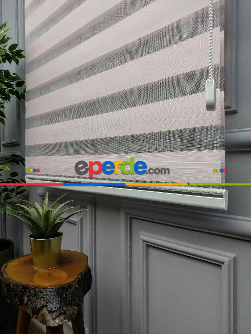 Genç Odası 2025 Sezonu - Zebra Perde - Bambu Zebra Perde- Pembe Açık