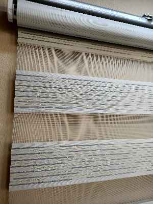 Mutfak- Elit Lüx Mikro Pilise Zebra Perde- Gri-füme-antrasit-beyaz-krem