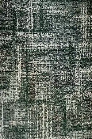 Patinedesenli Carmen Jakar Dokuma Fon Perde- Yeşil-bej