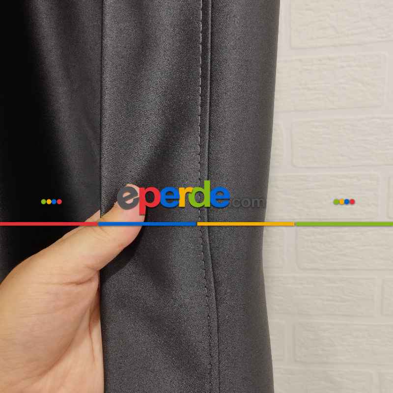 Yatak Odası - Geniş Enli Blackout Karartma Perdeler 33 Renkli - Siyah Krem Kahve Antrasit Mavi Perdeler