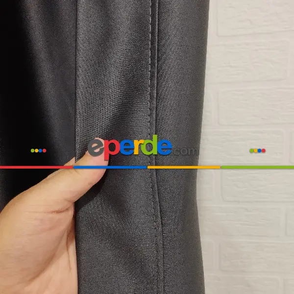 Yatak Odası - Geniş Enli Blackout Karartma Perdeler 33 Renkli - Siyah Krem Kahve Antrasit Mavi Perdeler